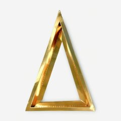 Коробка для сладостей с прозрачной крышкой Золото 24х16х3,5 см 