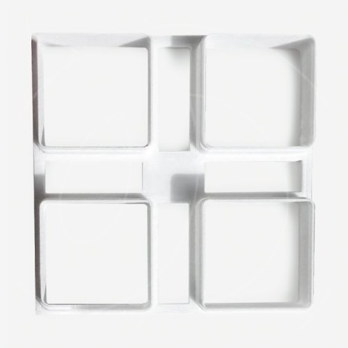 Вырубка пластиковая "Адвент календарь" 4х4 см 1367