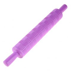 Скалка пластиковая фигурная "Полосочки" 27,5 см 