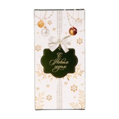 Коробка для шоколадной плитки Новогоднее украшение 17,3х8,8х1,5 см 5 шт
