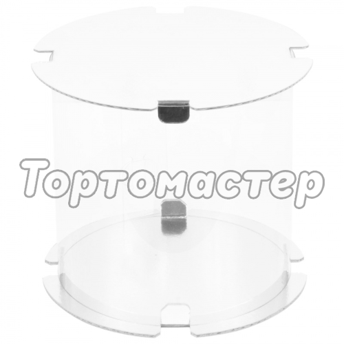 Коробка для торта круглая Белая 16х22 см 022502 ф 