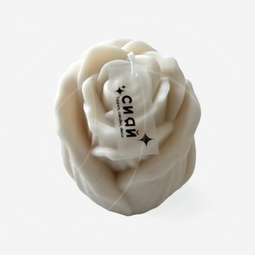 Свеча интерьерная "Белая роза" 