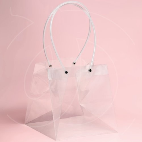 Пакет прозрачный с ручками 17х17х17 см 