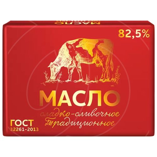 Масло сладко-сливочное несолёное "Золотая корова" 82,5% 200 г 