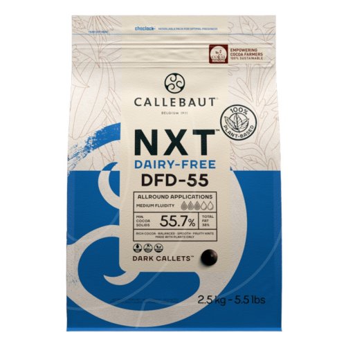 Шоколад тёмный Callebaut NXT Безмолочный 55,7% 2,5 кг CHD-Q55-DFR-E0-U70 
