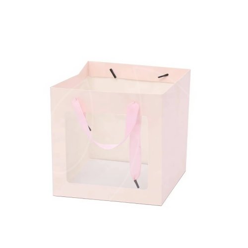 Пакет бумажный Персиковый 25х25х25 см 