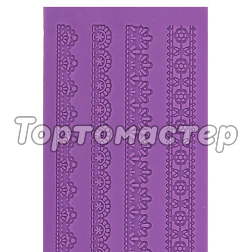 Коврик силиконовый для кружева Узкие бордюры 1057259