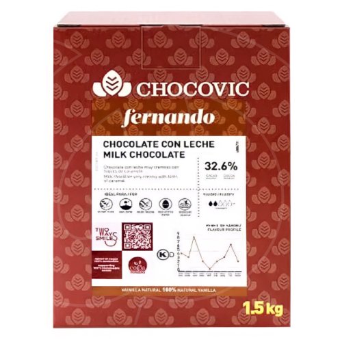 Шоколад молочный Chocovic "Fernando" 32,6 % 1,5 кг CHM-T19CHVC-69B