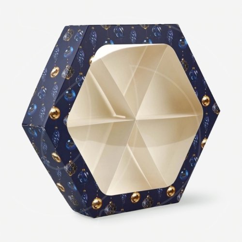 Коробка для сладостей "Новогодние снежные шары" 20х23х4 см 10867733