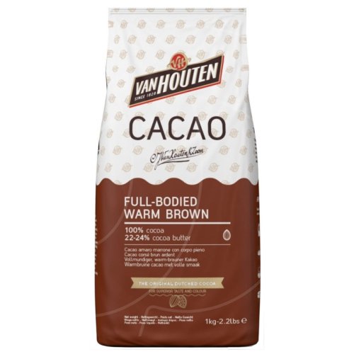 Какао-порошок алкализованный VAN HOUTEN Warm Brown 80 г 