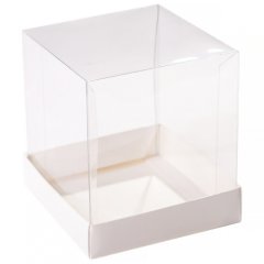 Коробка для сладостей прозрачная 18х18х16 см 5 шт КУ-00695