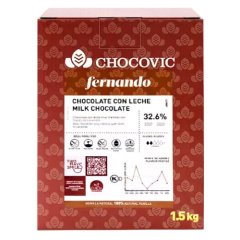 Шоколад молочный Chocovic "Fernando" 32,6 % 1,5 кг CHM-T19CHVC-69B