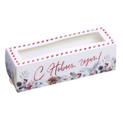 Короб для макарон с окошком Зима 18х5,5х5,5 см 5 шт 9062341