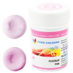 Краситель пищевой гелевый водорастворимый Food Colours "Розовый" 35 г WSG-036