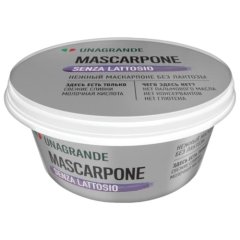 Сыр маскарпоне без лактозы Unagrande 80% 250 г 